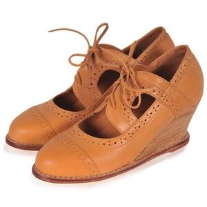 NEW ELF Handmade Stockholm Oxford Wedges